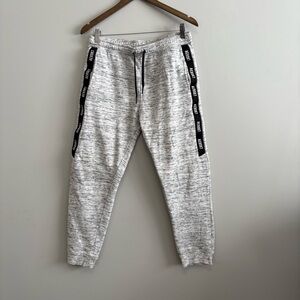 Aeropostale Kids XL Gray Heather Jogger Sweatpants with Black Trim